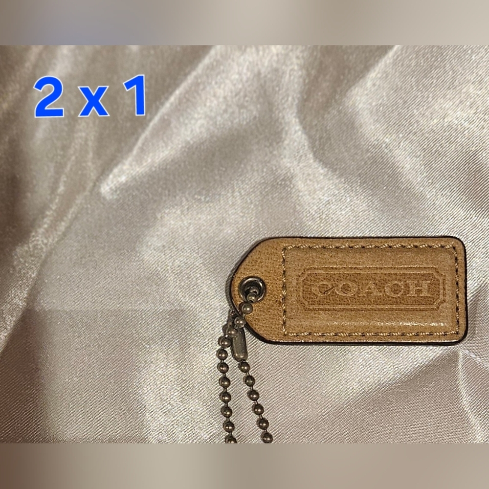 Coach Vintage Brown Leather Hangtag